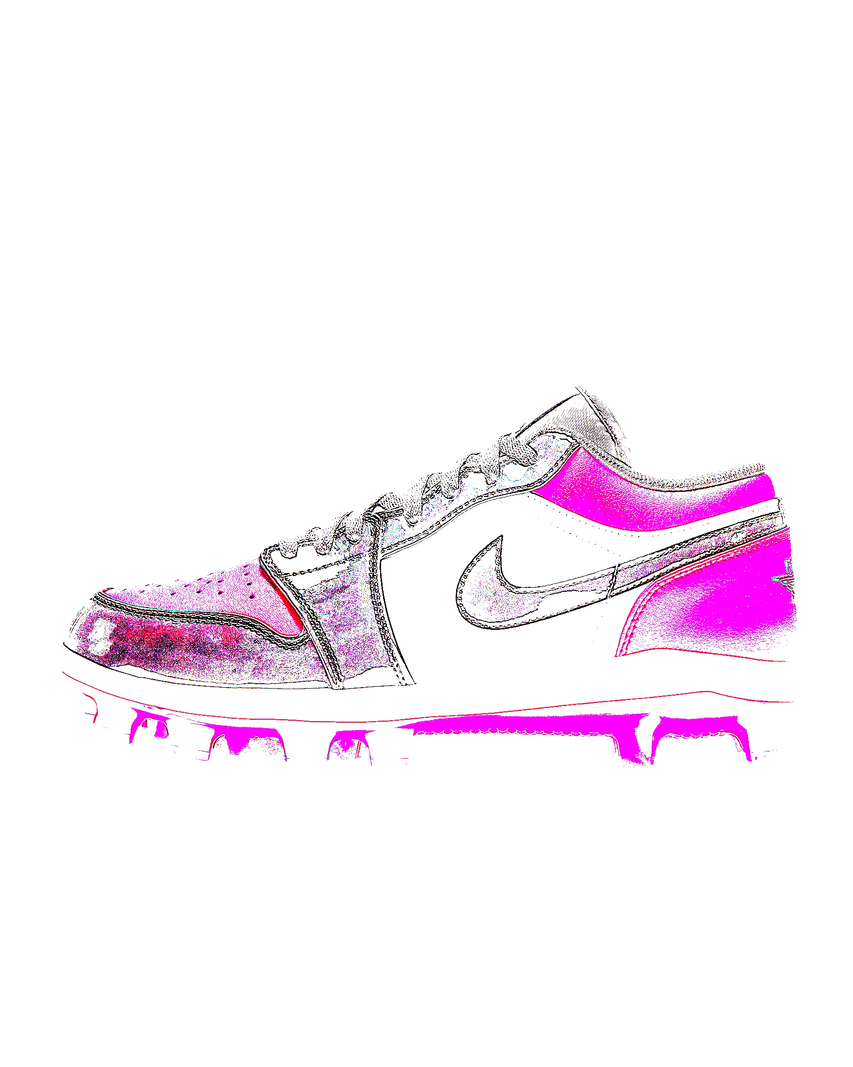 Jordan 1 Retro MCS Low Men's Baseball Cleats - 1