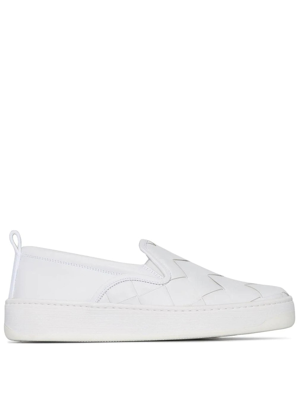 maxi intrecciato weave slip-on sneakers - 1