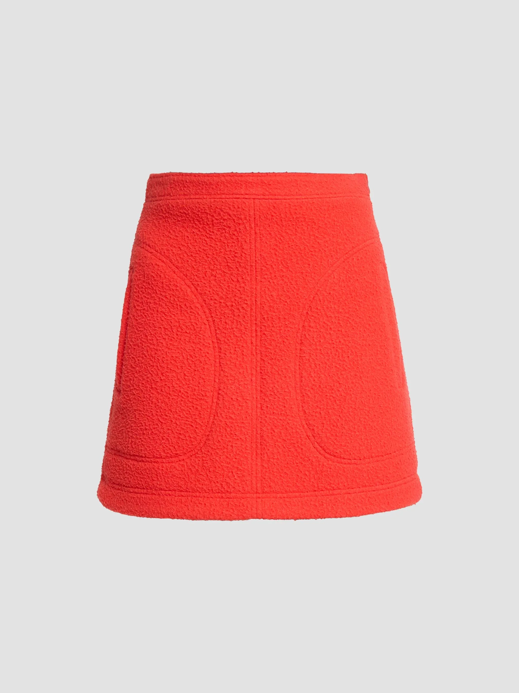 Women's Clarice Casentino Wool-Blend Mini Skirt - Flame - 1