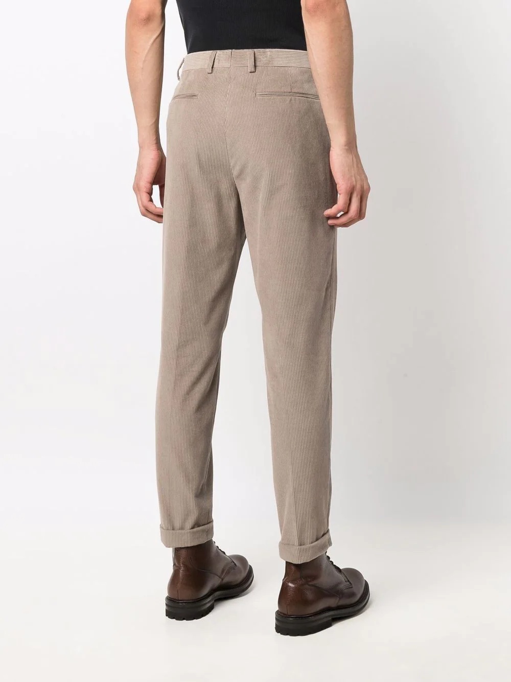 corduroy straight-leg trousers - 4