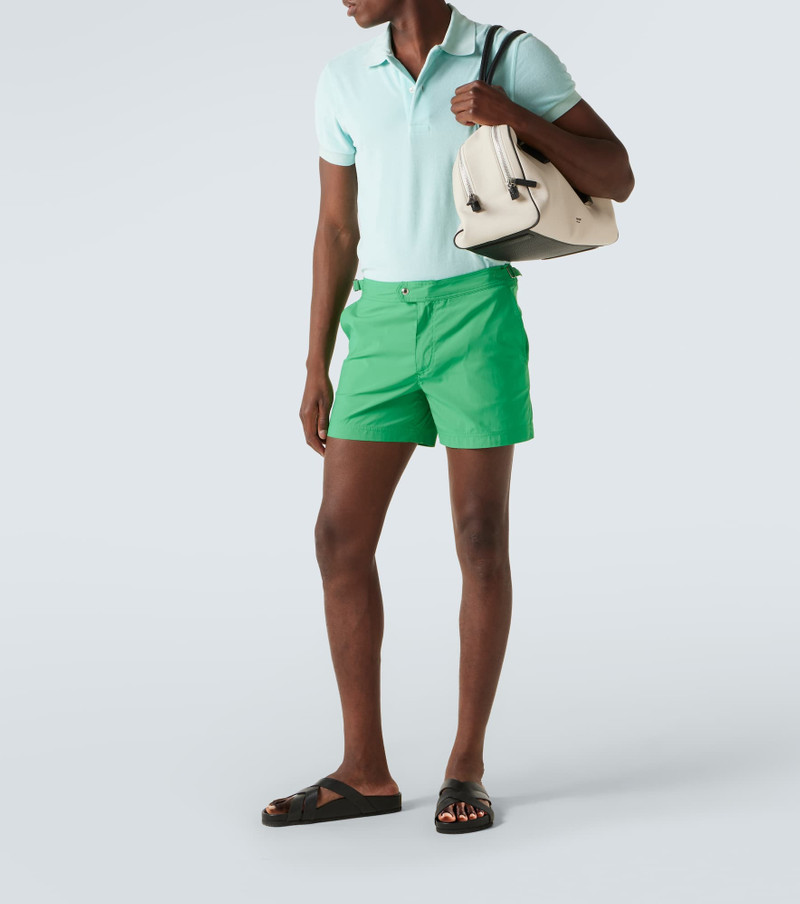 TOM FORD Cotton-blend terry polo shirt outlook