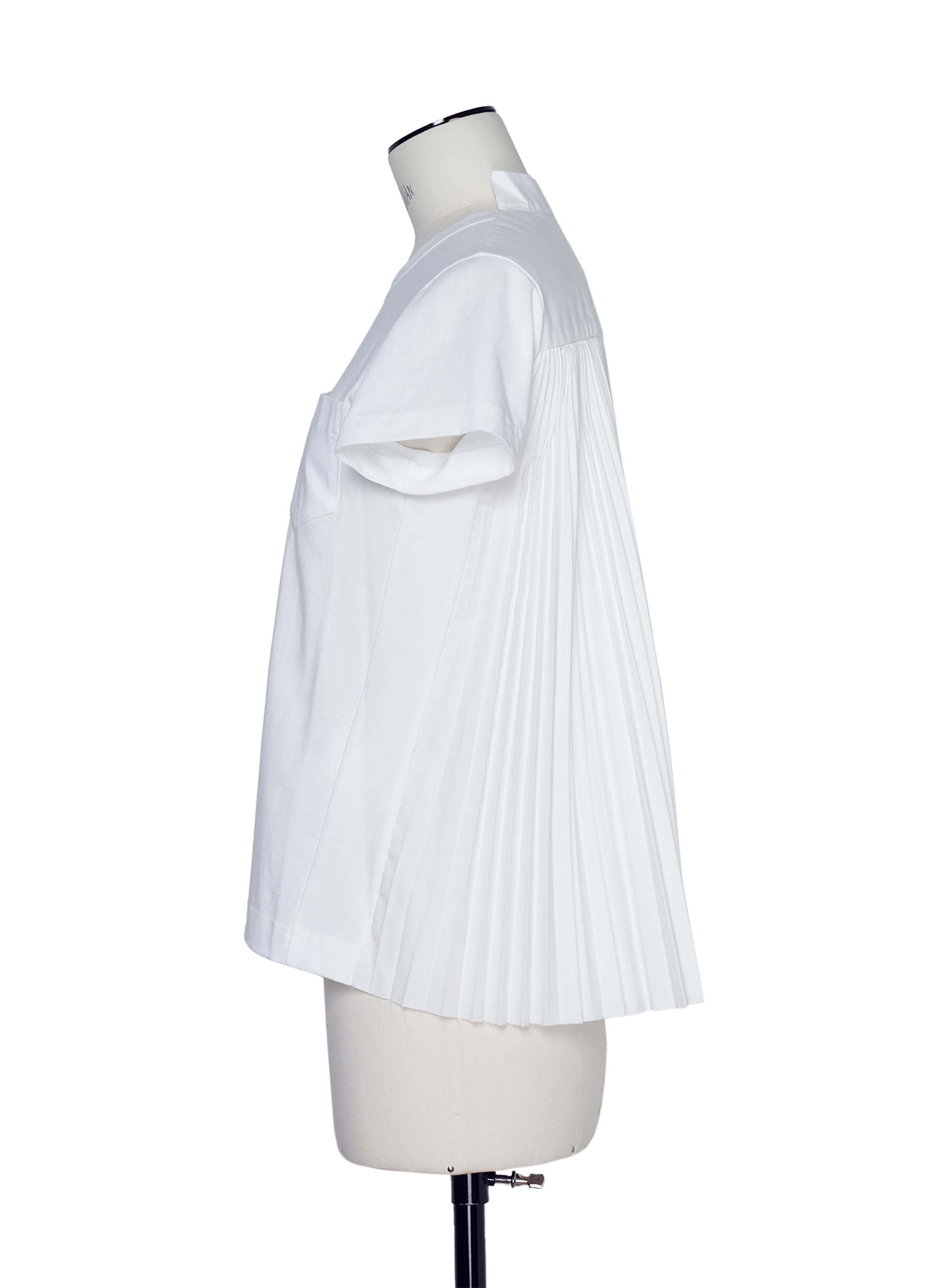 Cotton Poplin x Cotton Jersey T-Shirt - 3