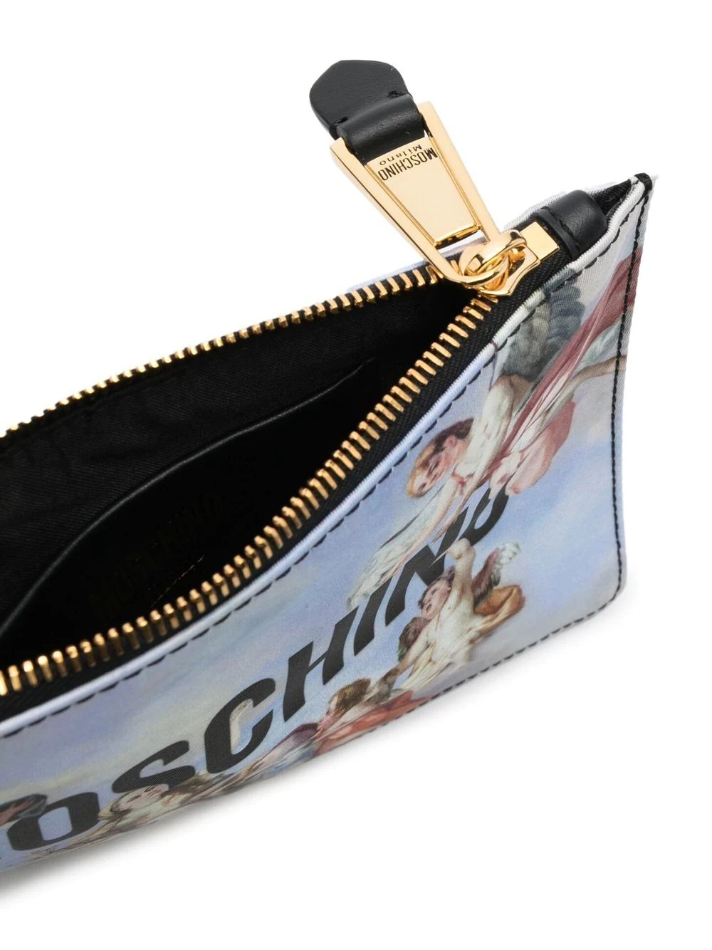 graphic-print clutch bag - 5