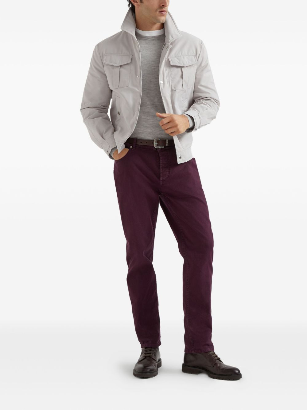 rib-trimmed relaxed-fit jumper - 2