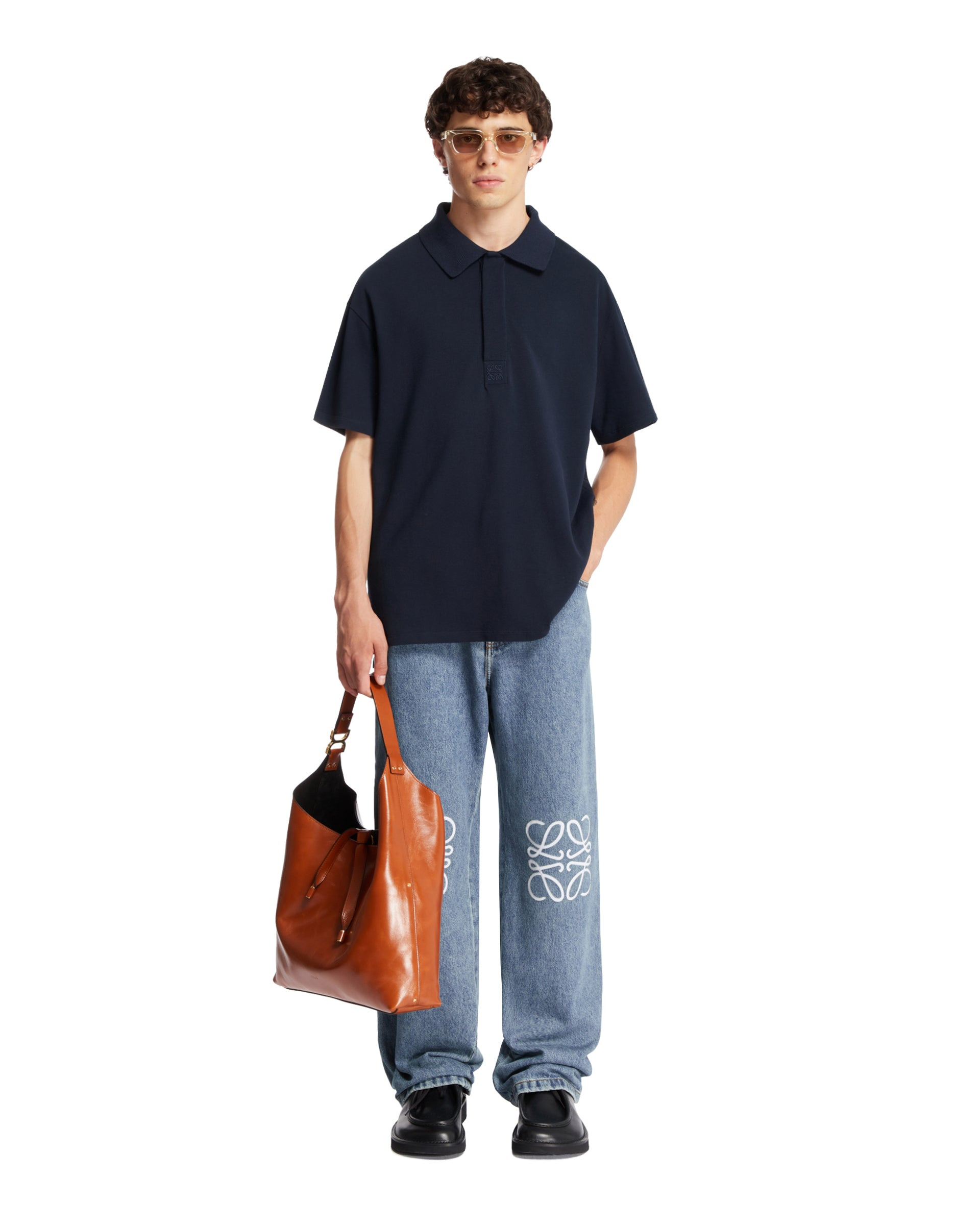 Blue Anagram Baggy Jeans - 2