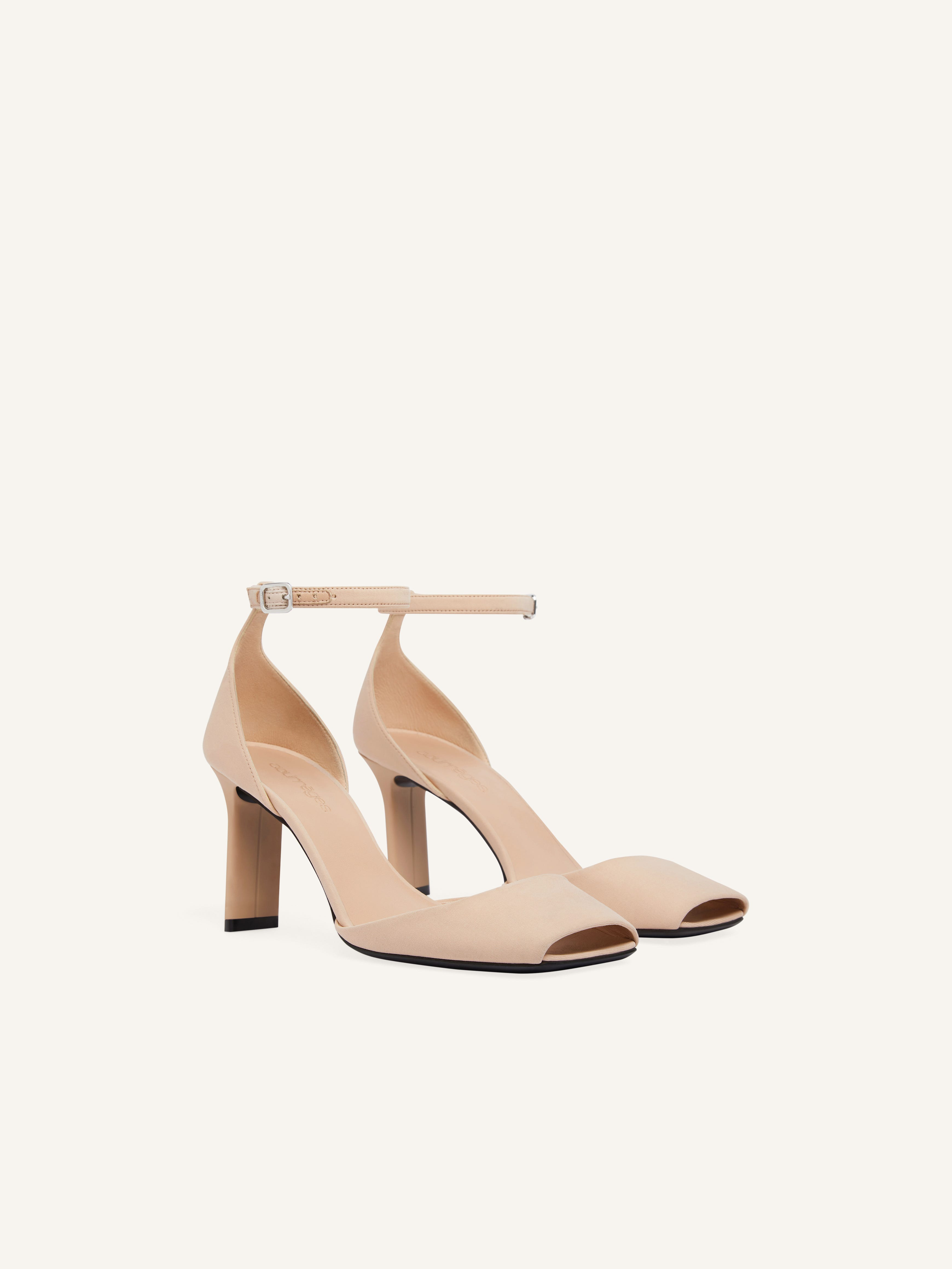 PEEP TOE JERSEY PUMPS - 3