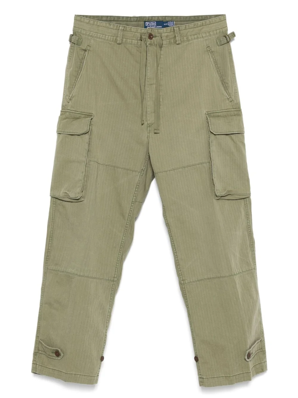 herringbone cargo pants - 1