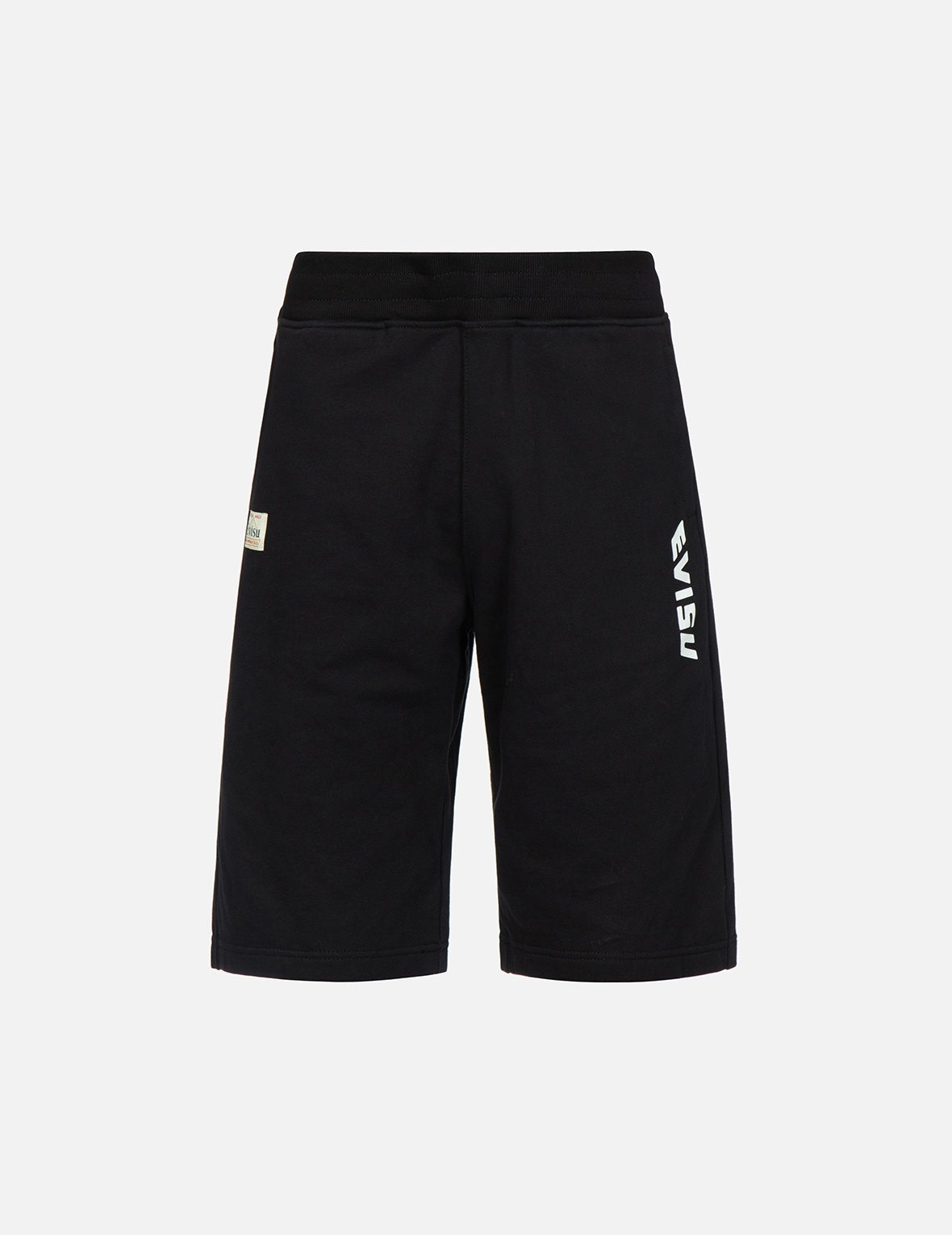 LUCKY CAT AND TAIKO DARUMA-PATTERN DAICOCK PRINT SWEAT SHORTS - 1