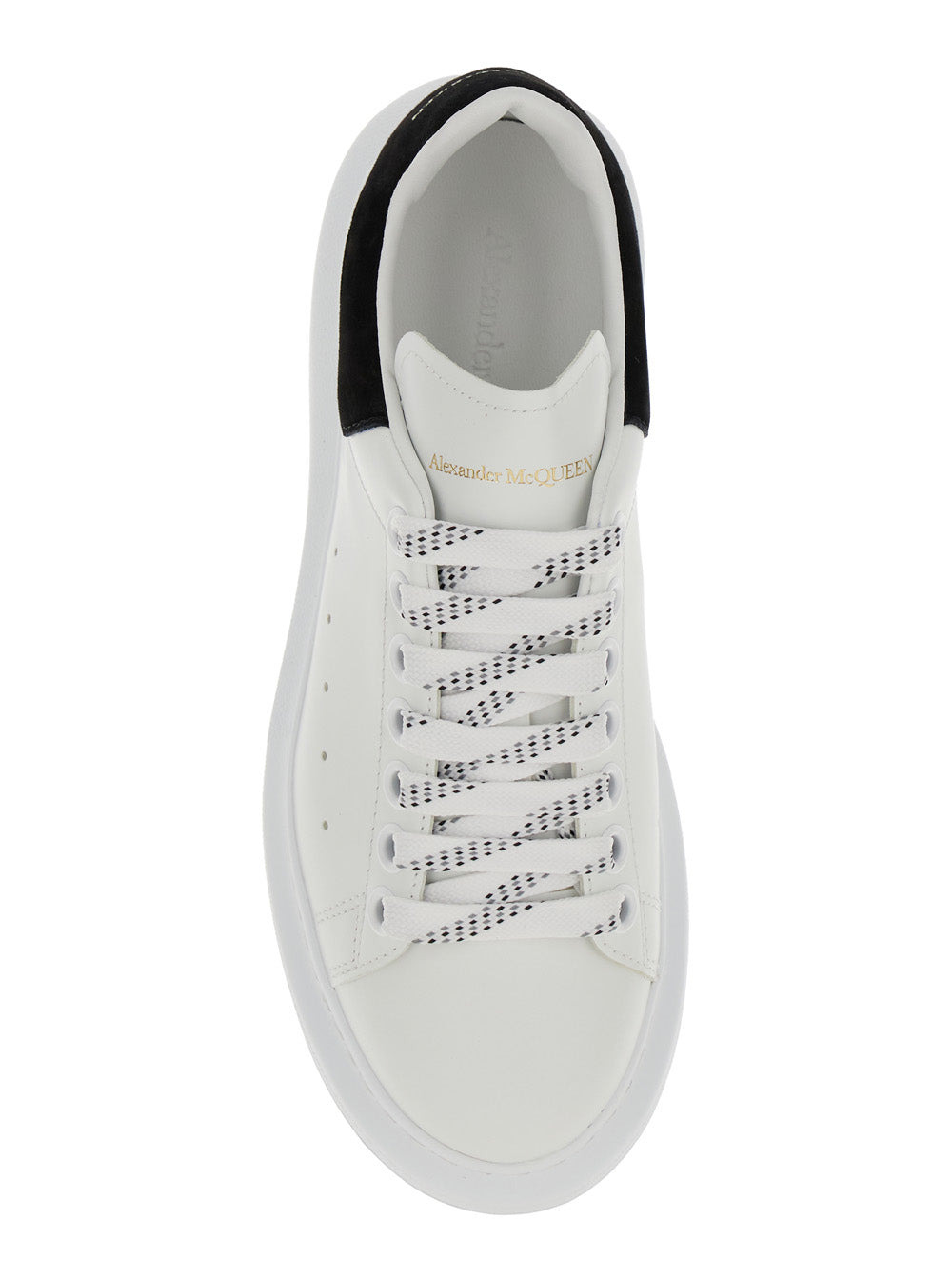 Alexander Mcqueen Women White Sneakers With Logo On The Tongue And Logo Lettering On The Rear In Lea - 3