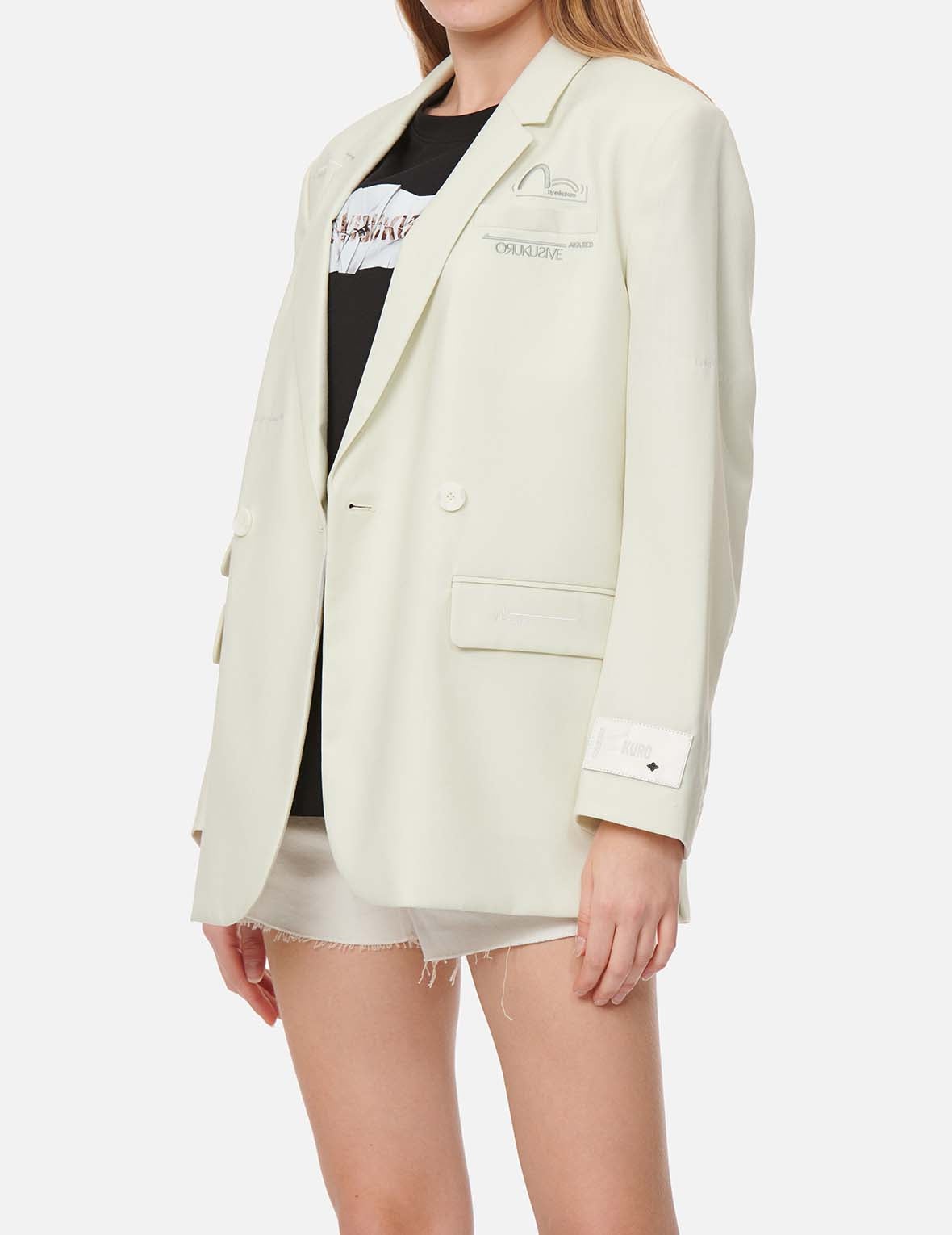 Seagull Embroidery Blazer - 4