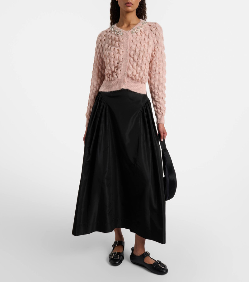Simone Rocha Embellished mohair-blend cardigan outlook
