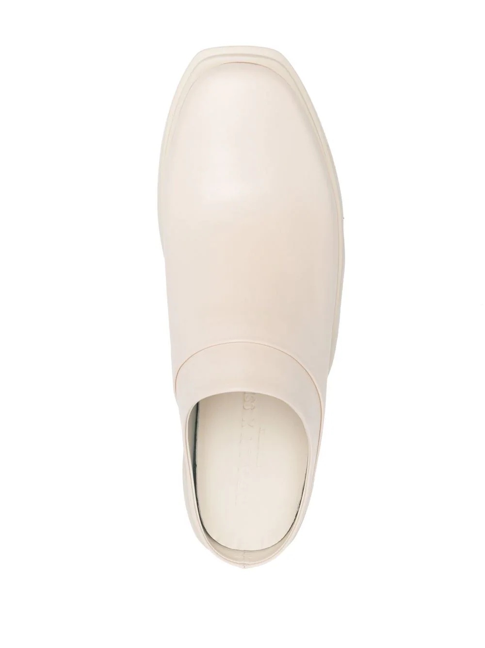 round-toe chunky-sole slides - 4