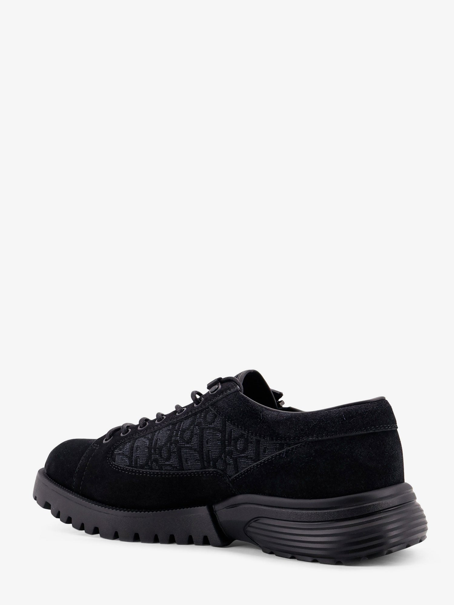 Dior Men Derby Dior Combat Suede And Dior Oblique Jacquard Fabric Lace Up Shoes - 3