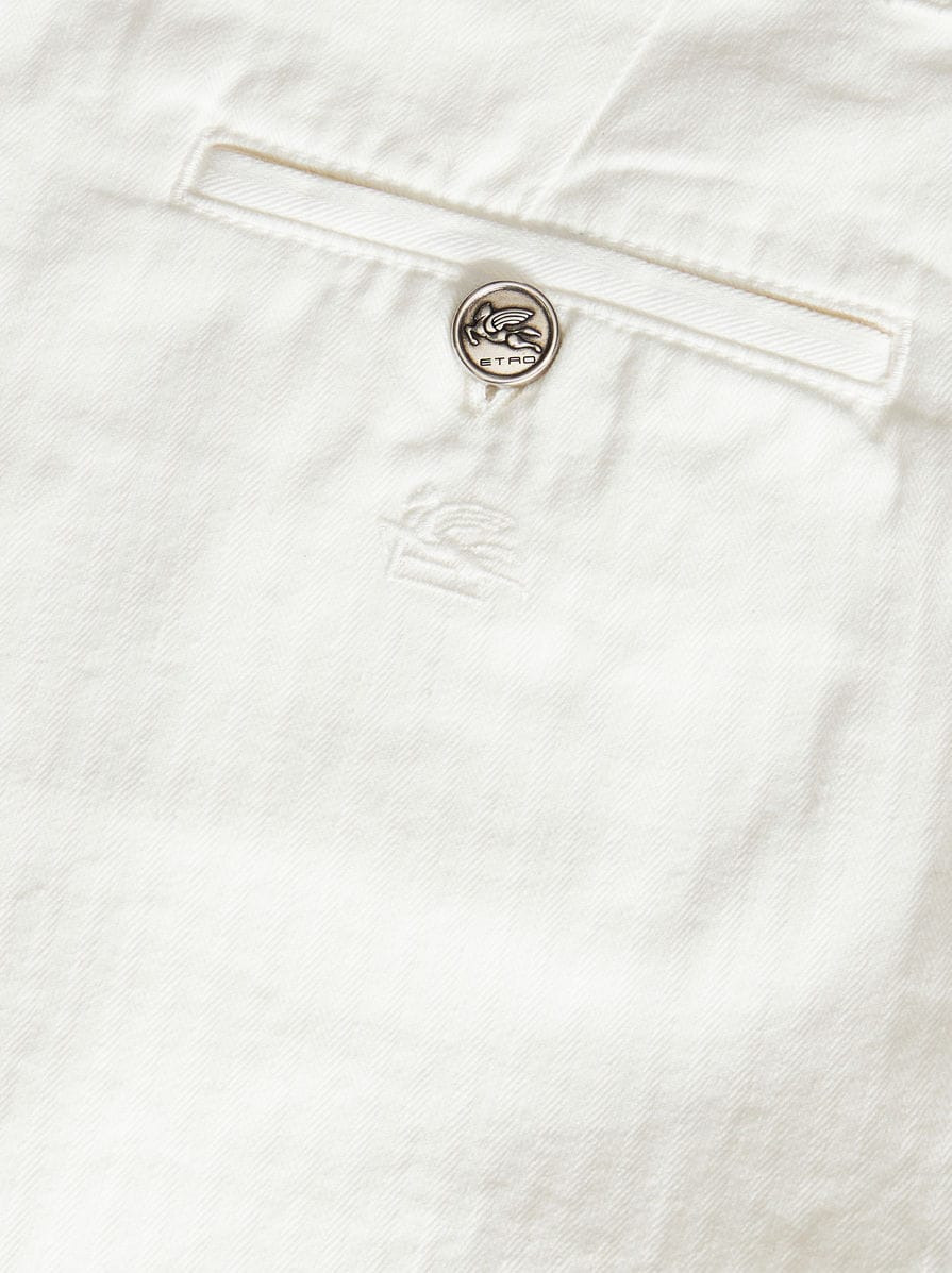 COTTON BERMUDA SHORTS WITH BUTTONS - 7