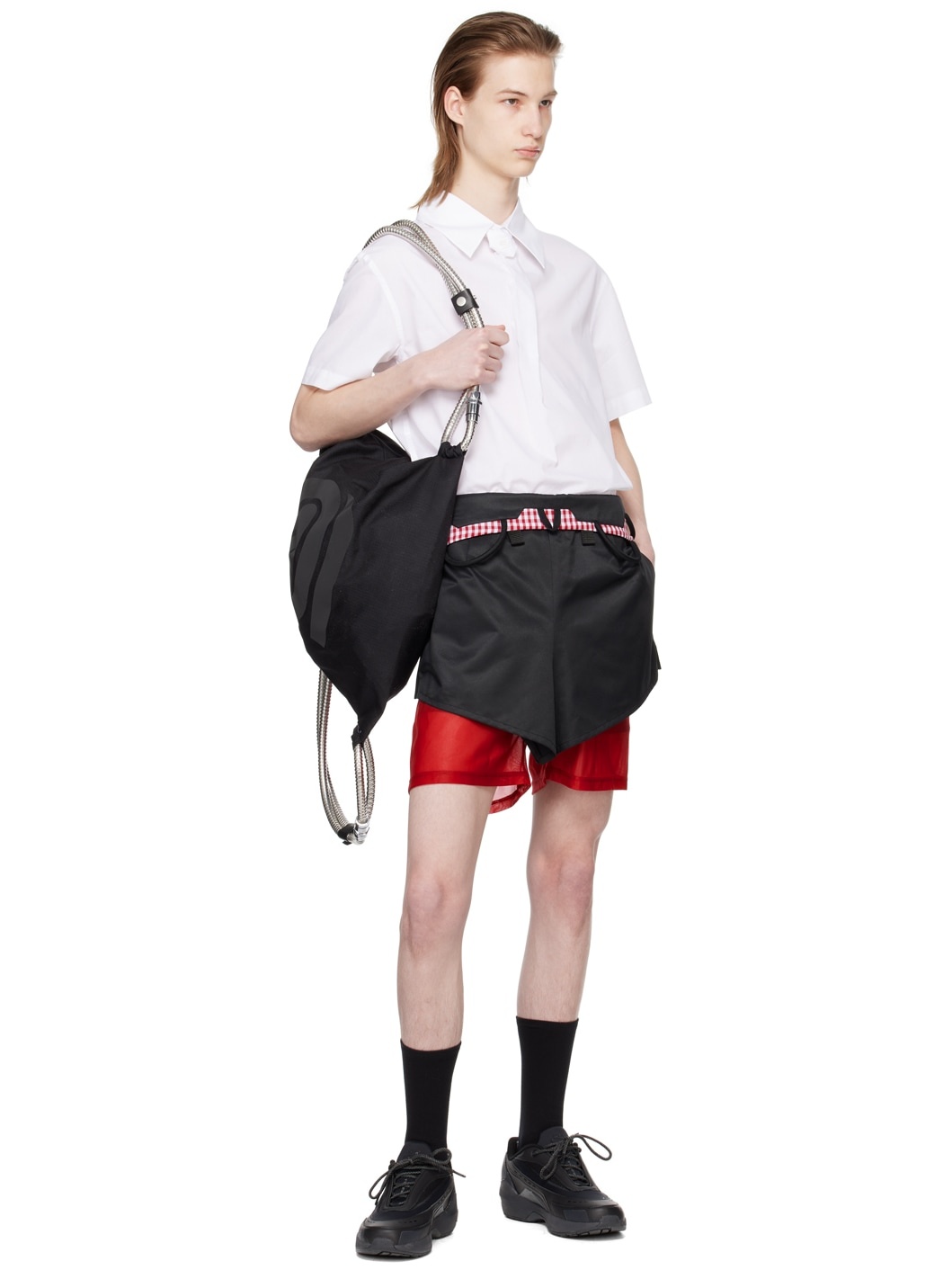 White Vanishing Tie Shirt - 5