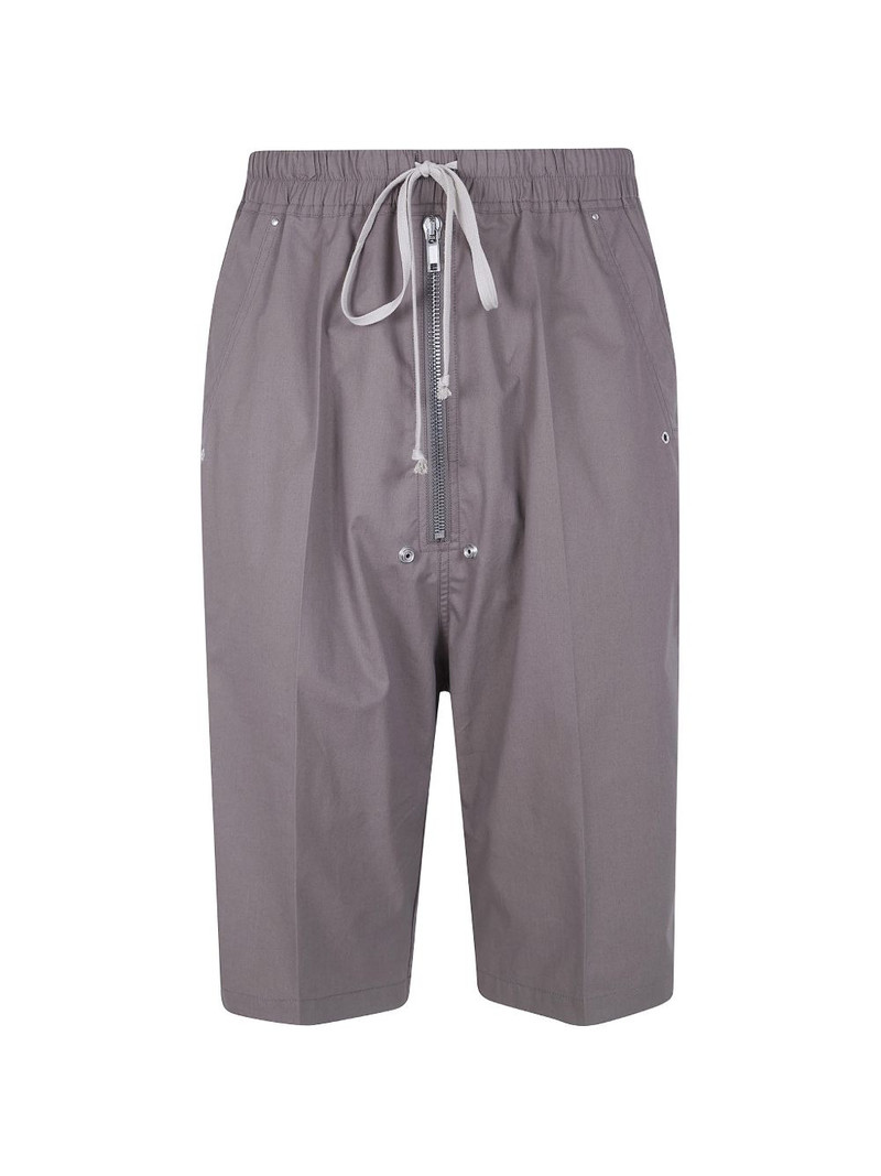 zip-front drawstring shorts 1