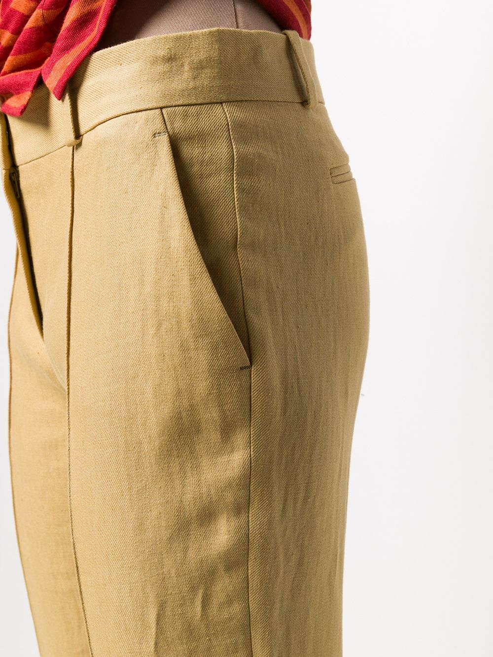 panelled cropped trousers - 5