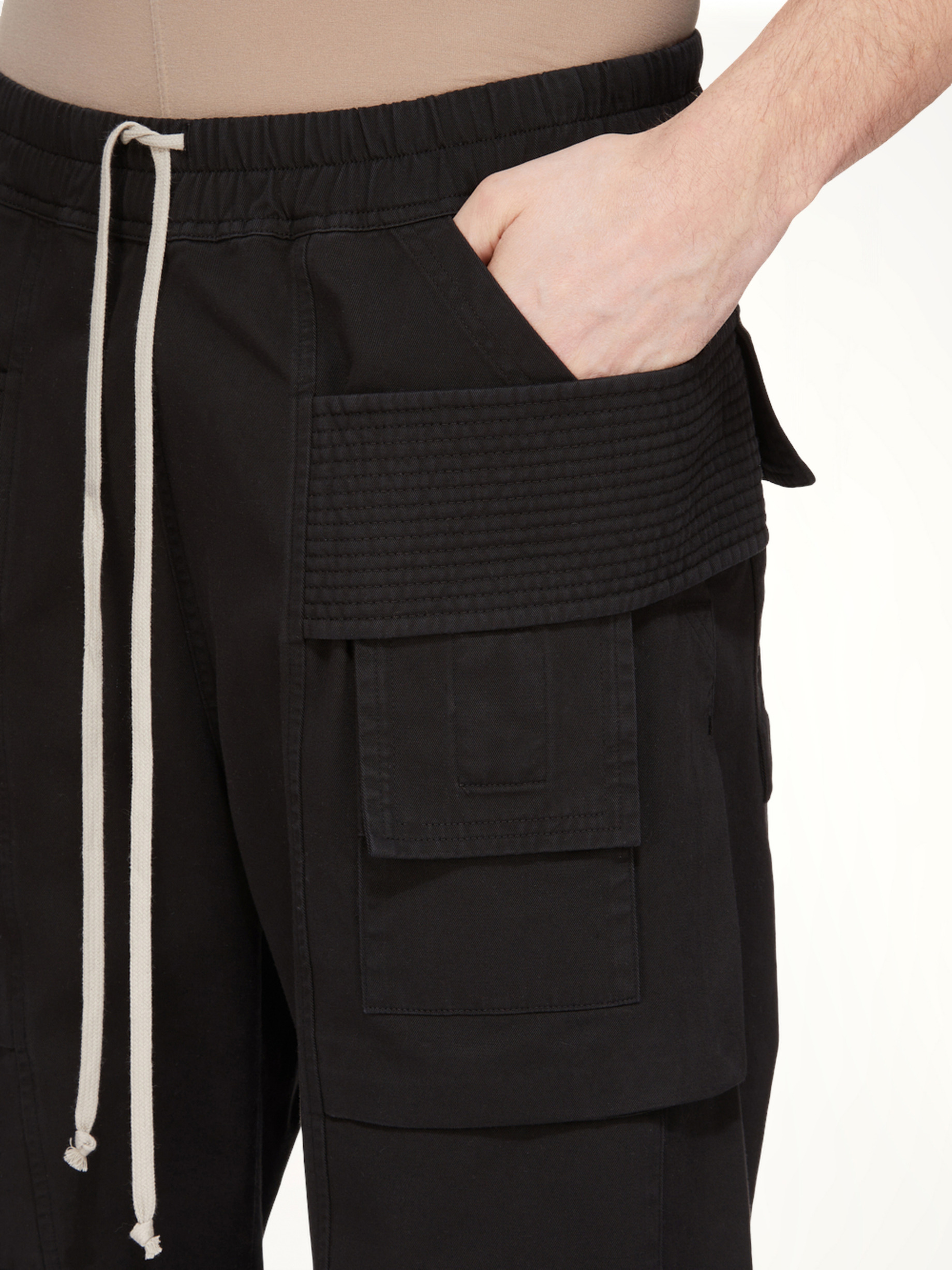 Creatch Wide Cargo Drawstring in Black - 8