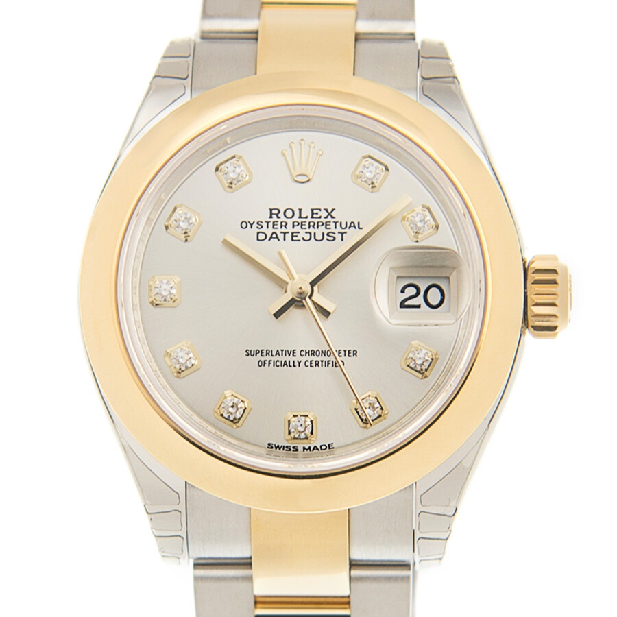 Rolex Lady Datejust 28 Silver Dial Steel and 18K Yellow Gold Oyster Watch 279163SDO - 2
