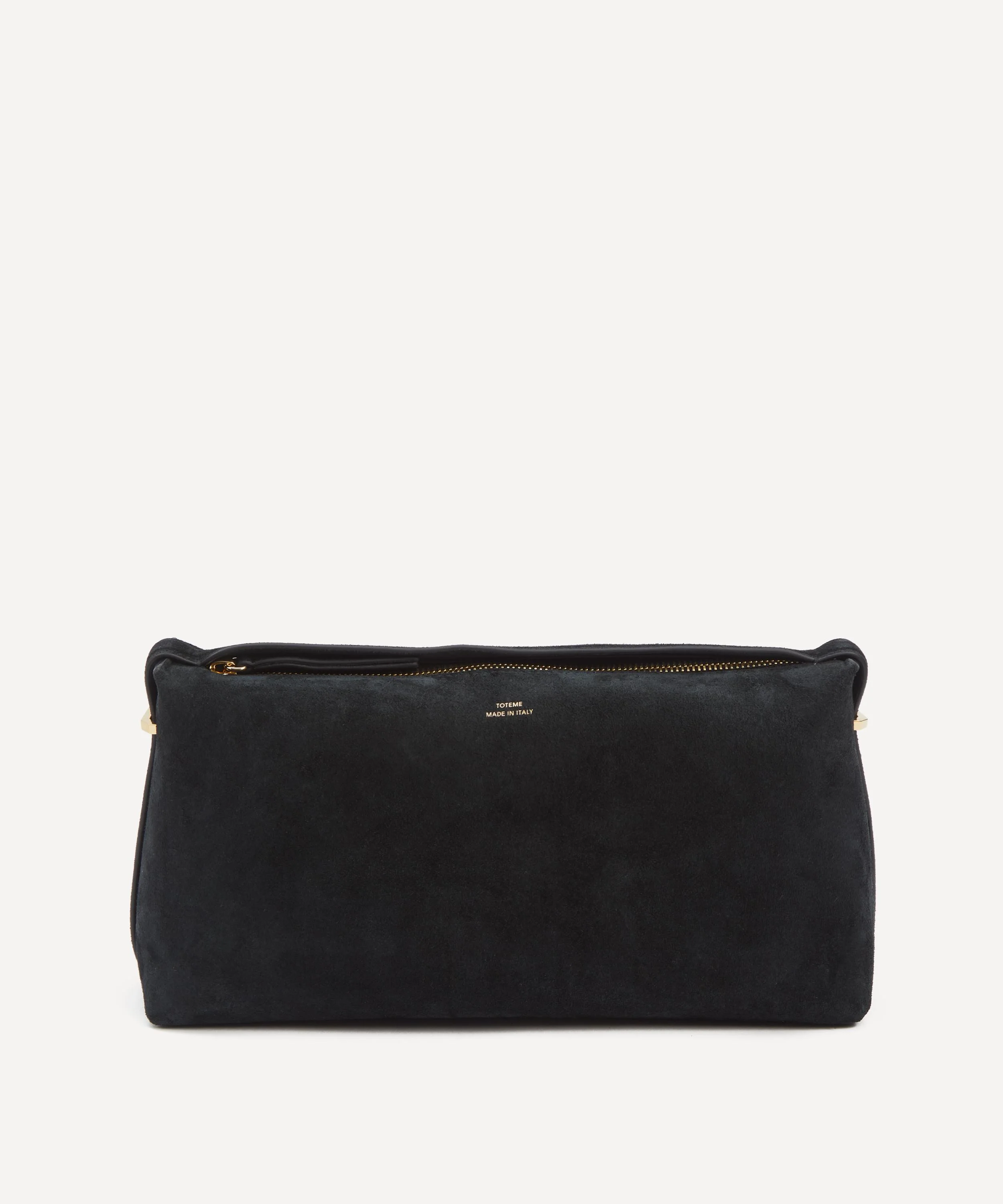 Belted Suede Clutch Bag - 1