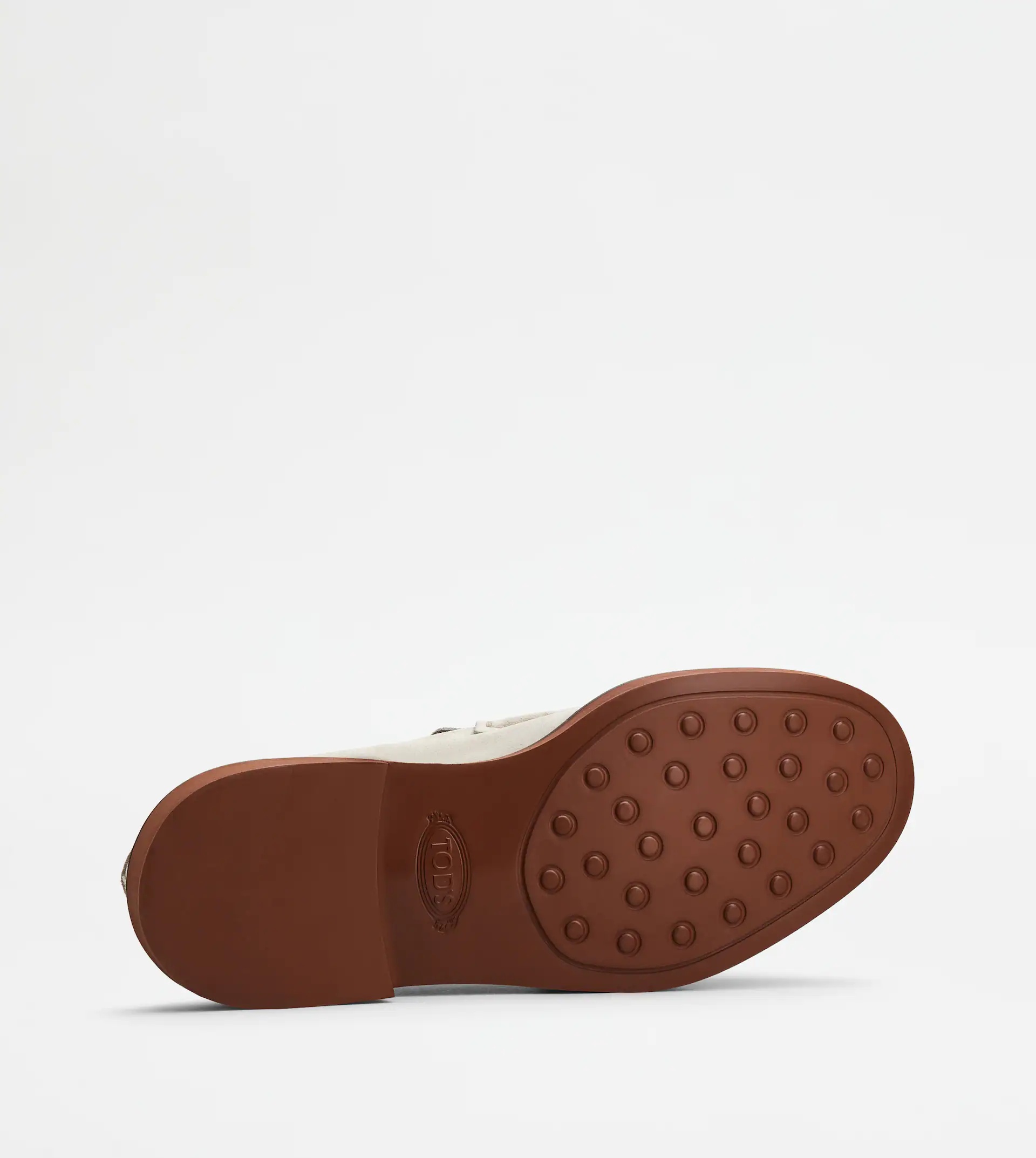 LOAFERS IN SUEDE - OFF WHITE - 5