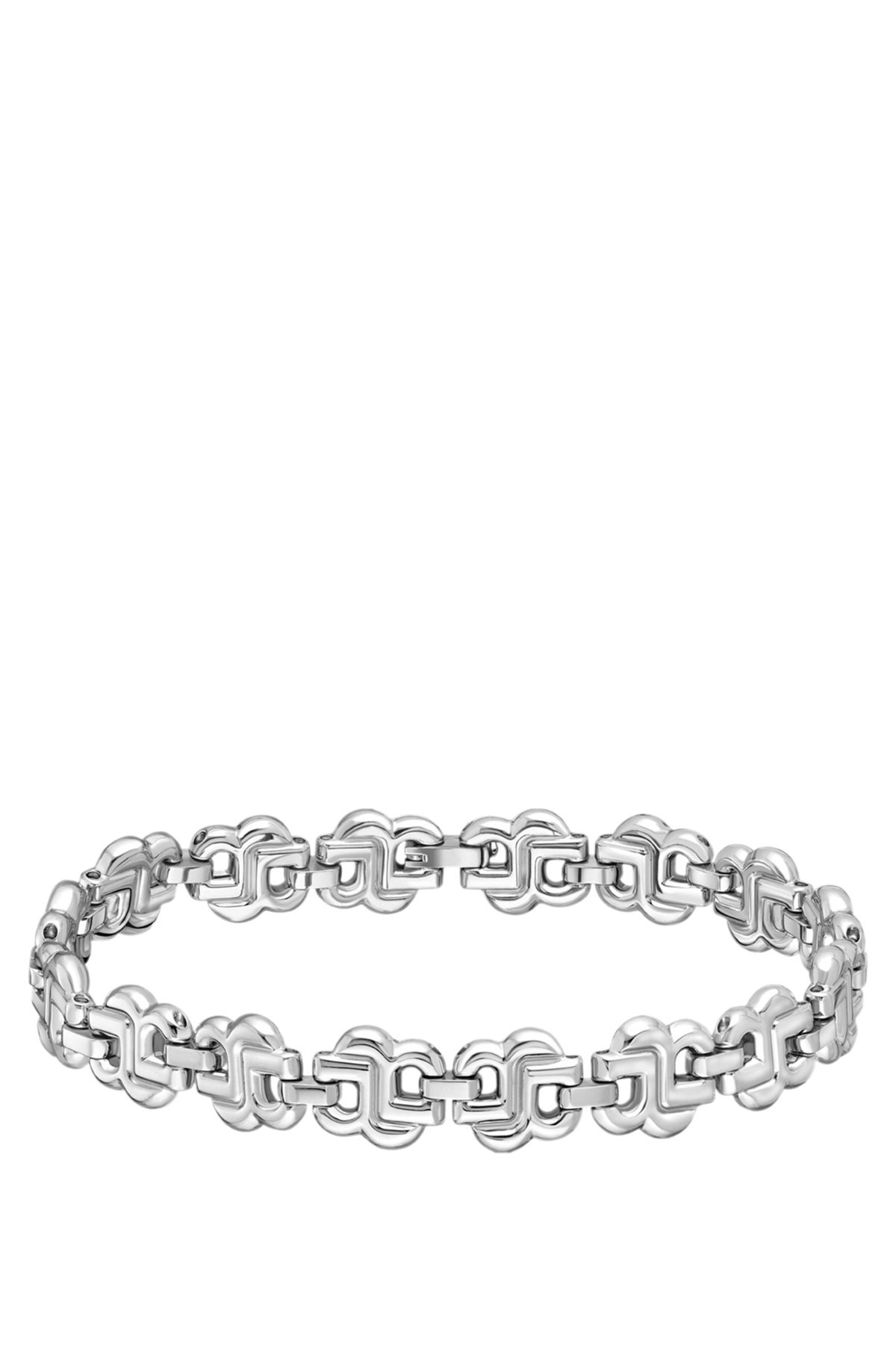 SILVER-TONE BRACELET WITH DOUBLE B MONOGRAMS - 1