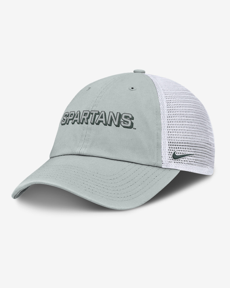 Michigan State On-Field Club Gameday Men's Nike College Trucker Adjustable Hat 1