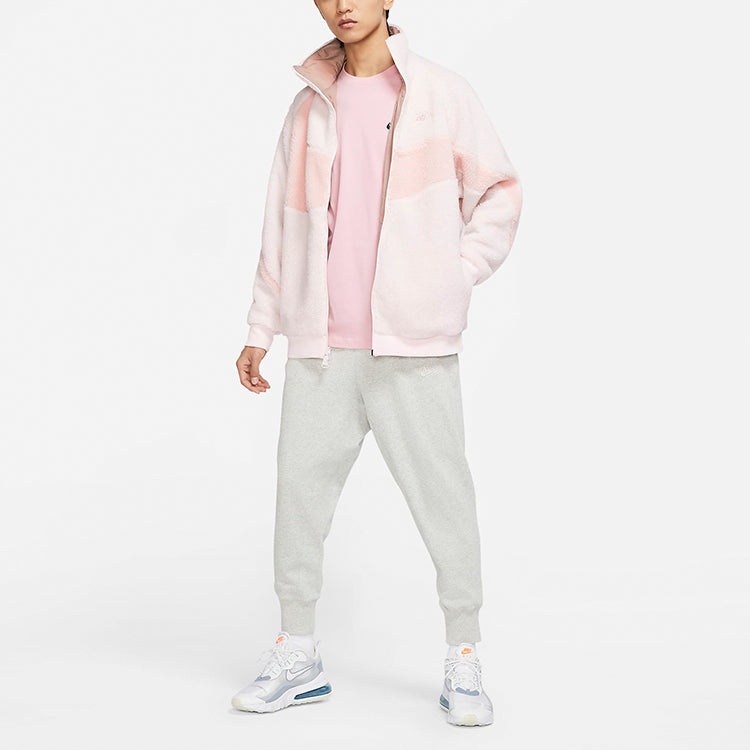 Nike Big Swoosh Reversible Boa Jacket (Asia Sizing) 'Soft Pink Oxford' BQ6546-640 - 5