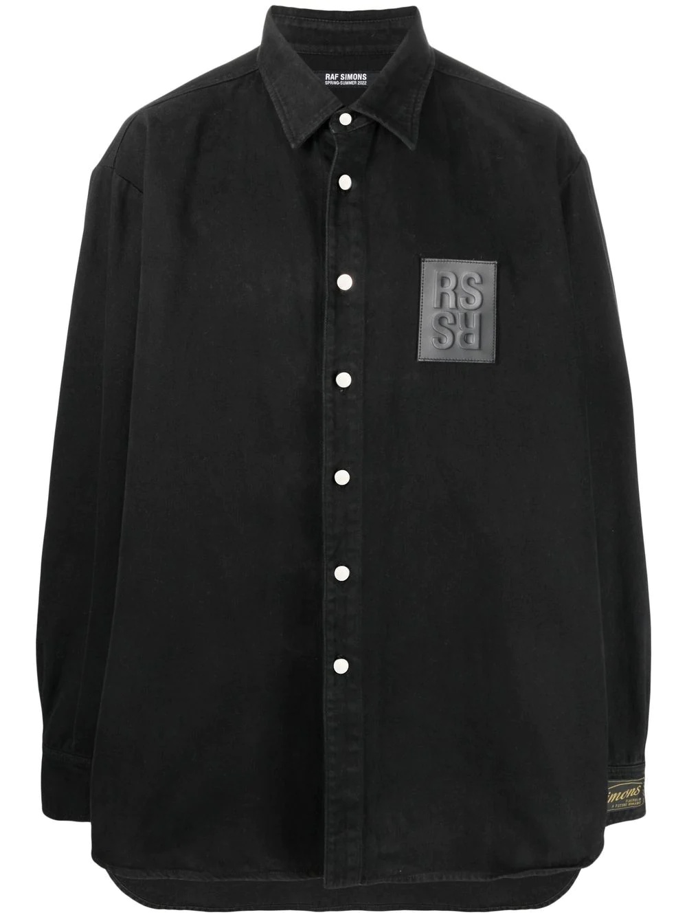 logo-patch long-sleeve shirt - 1