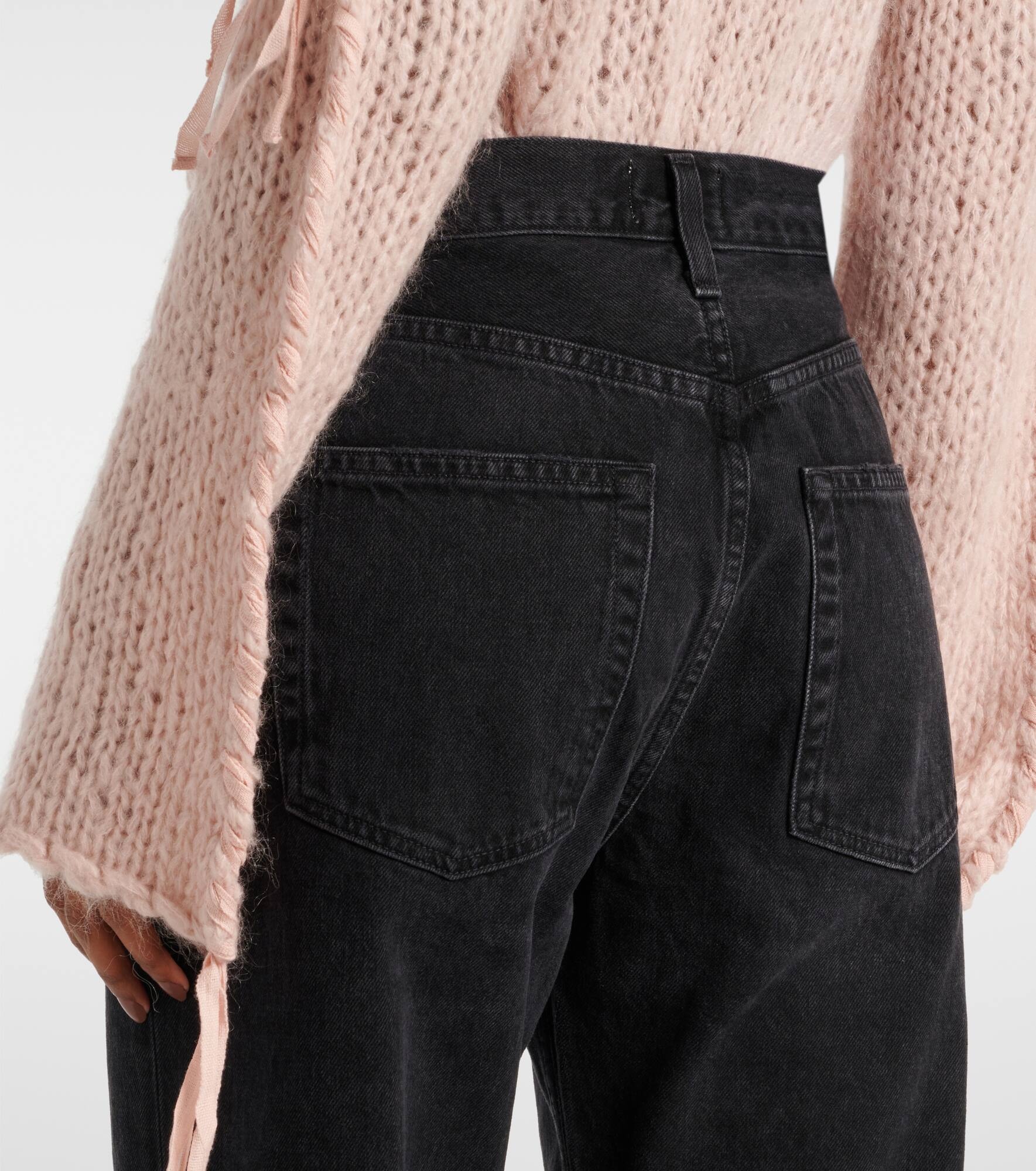 Kelly high-rise distressed straight jeans - 6