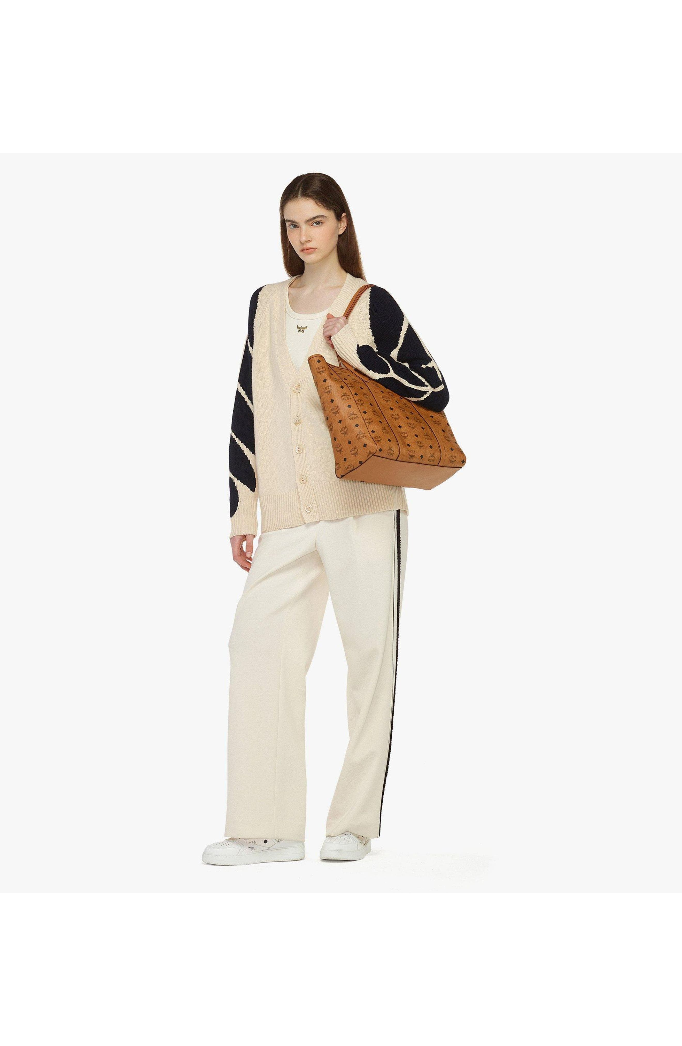 MCM Toni Top-Zip Shopper in Visetos in Brown at Nordstrom - 5