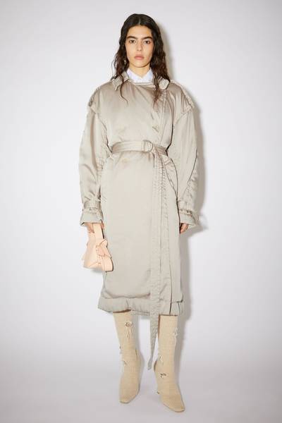 Acne Studios Double breasted padded trench - Mushroom beige outlook