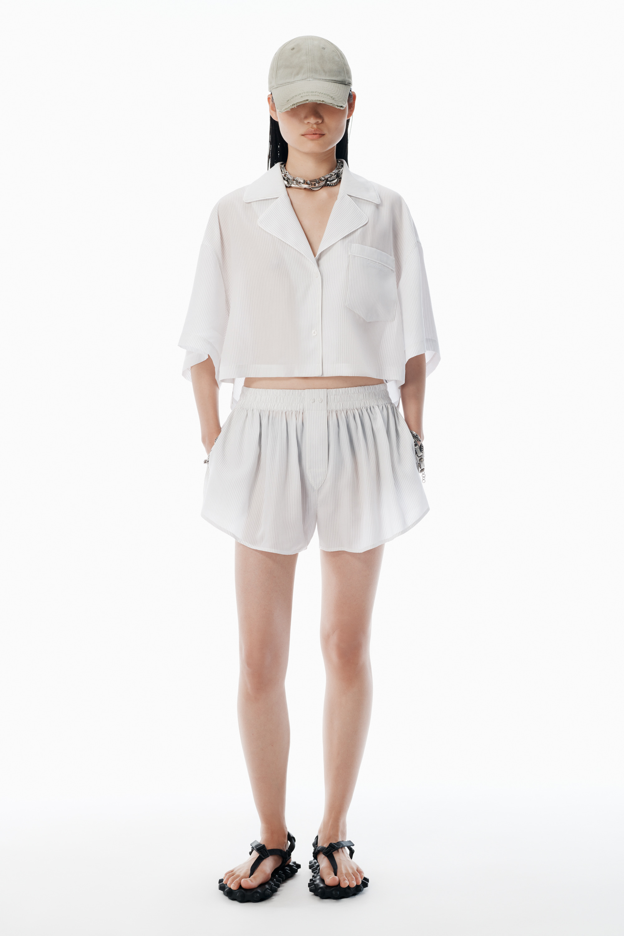 Black & White Mid-Rise Boxer Shorts - 5