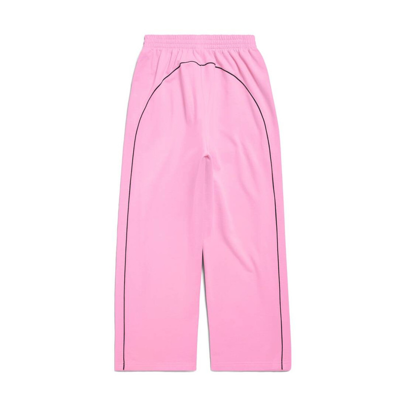 Men's Soccer Baggy Sweatpants in Pink/black 6