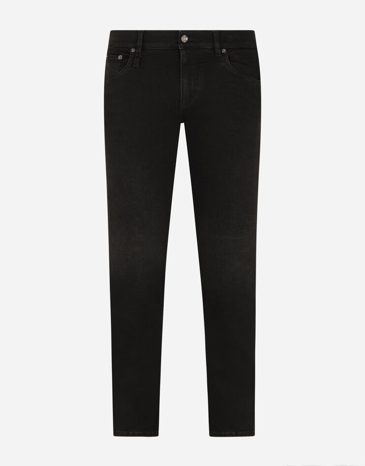 Stretch black wash skinny jeans - 3