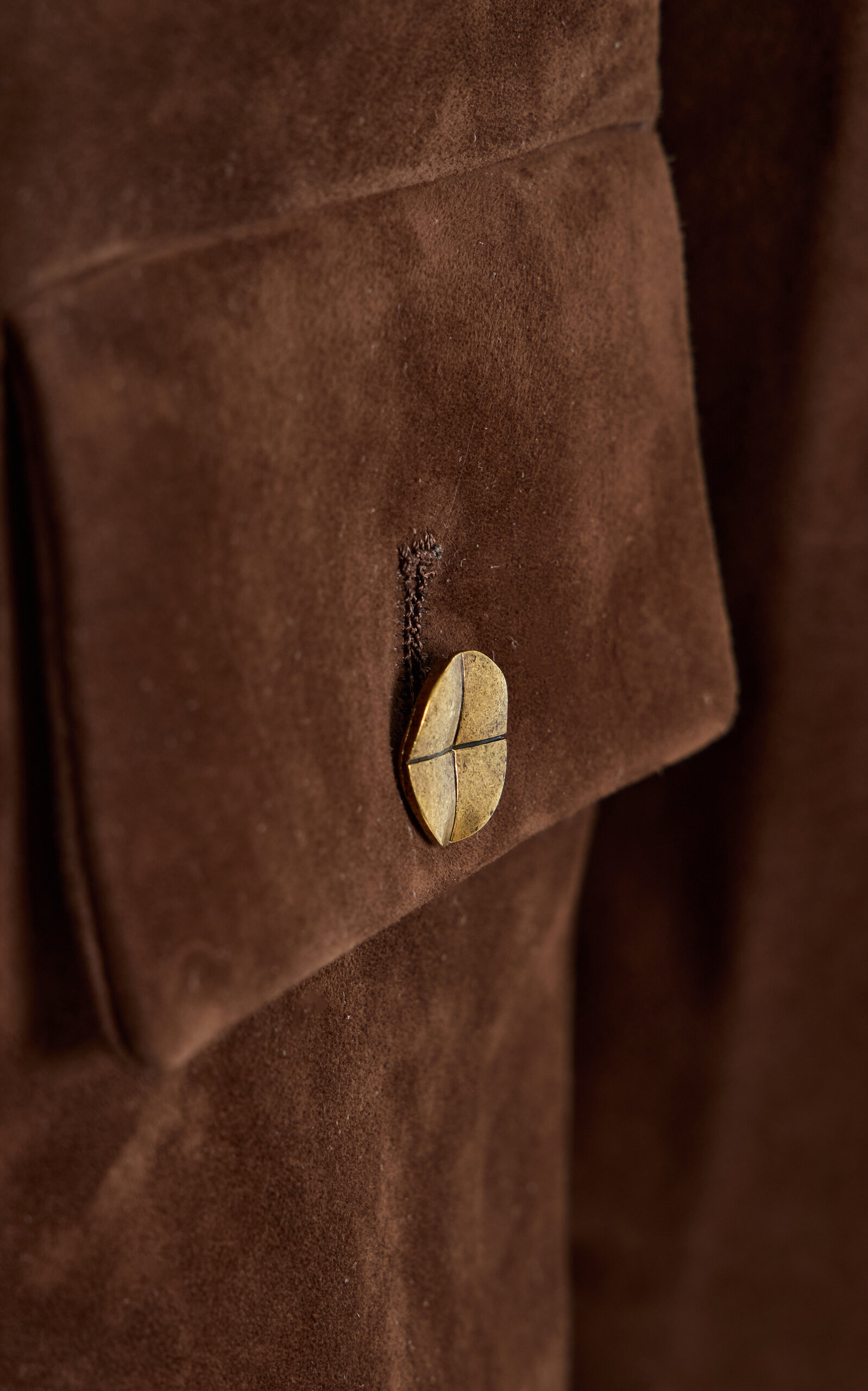 Astley Fitted Suede Jacket brown - 5