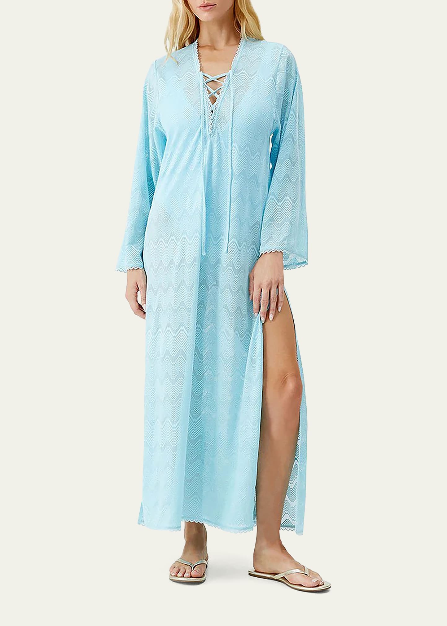 Kimberly Zig-Zag Kaftan Coverup - 4