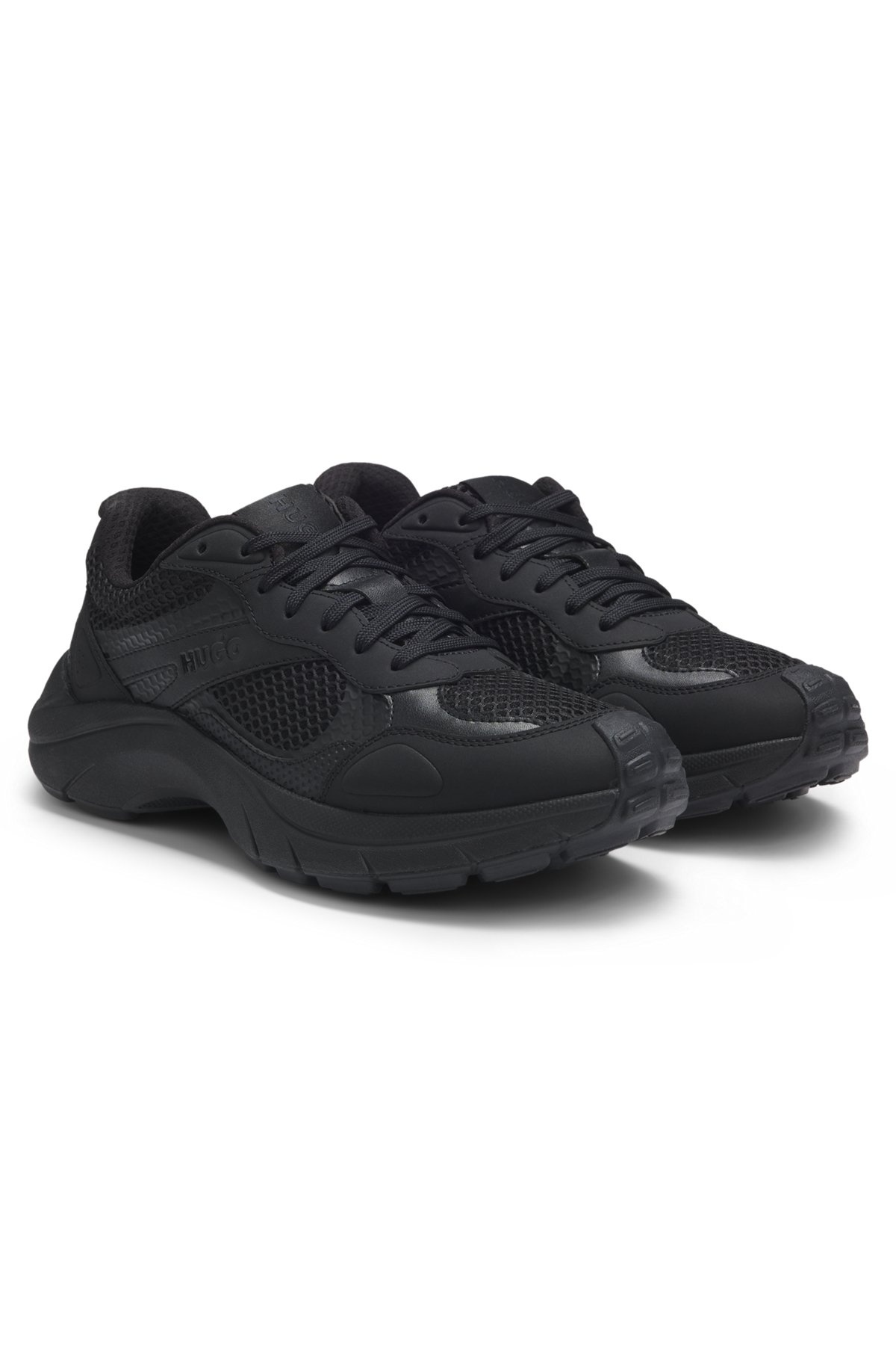 TRAINERS WITH MESH AND FAUX LEATHER - 2