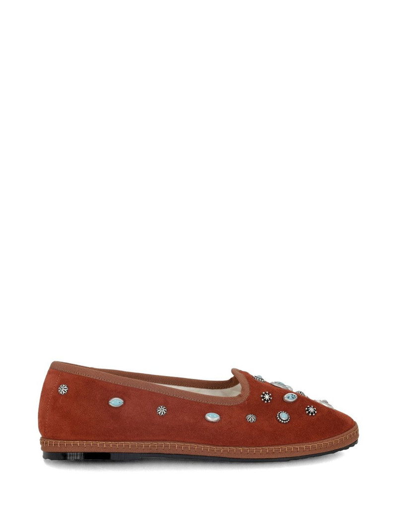 stud suede ballet flats 1