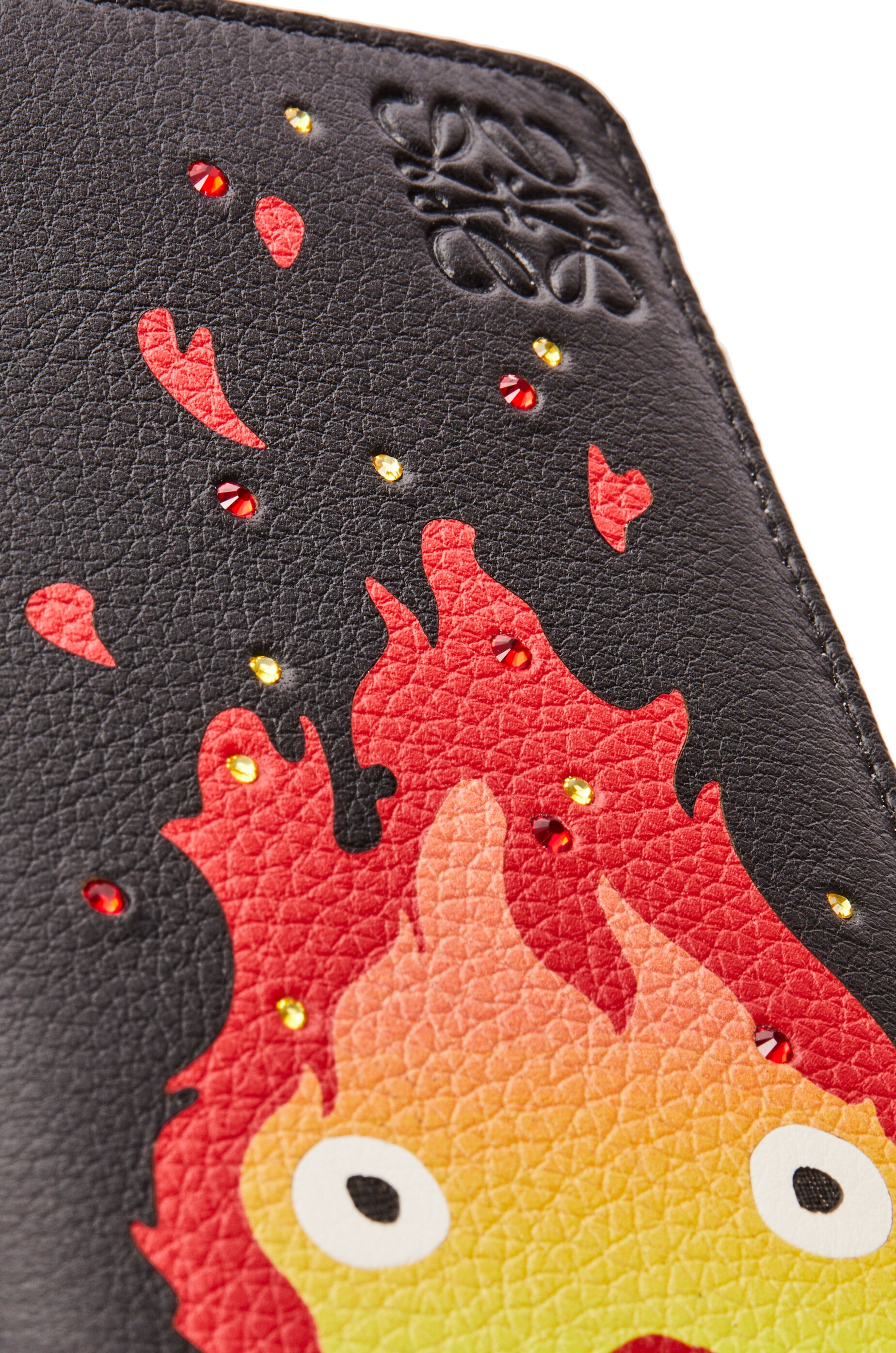 Calcifer slim zip bifold wallet in satin calfskin - 7