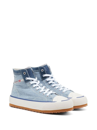 Diesel side logo-patch high-top sneakers outlook