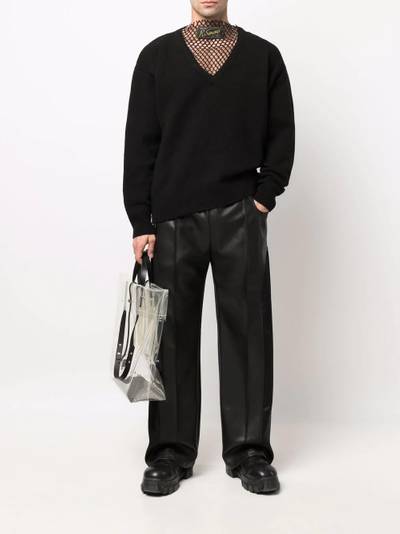 Raf Simons V-neck merino jumper outlook