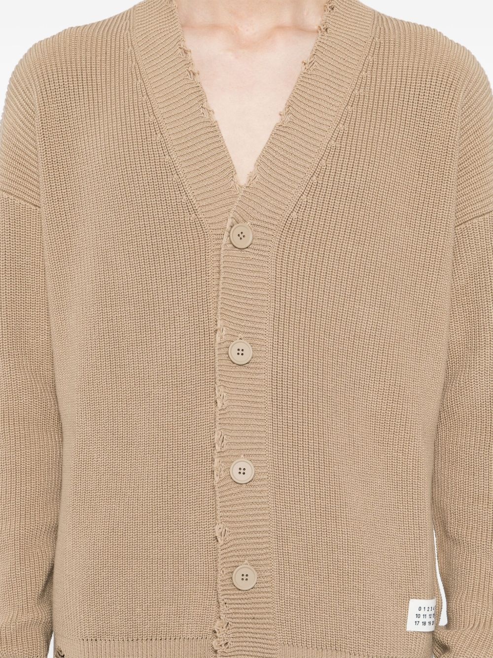 distressed cardigan - 5