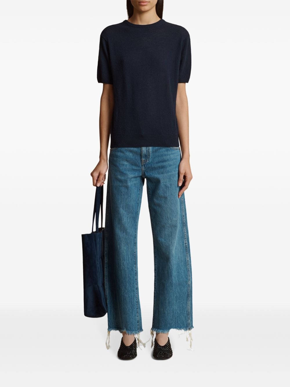 Kerrie cropped distressed jeans - 2