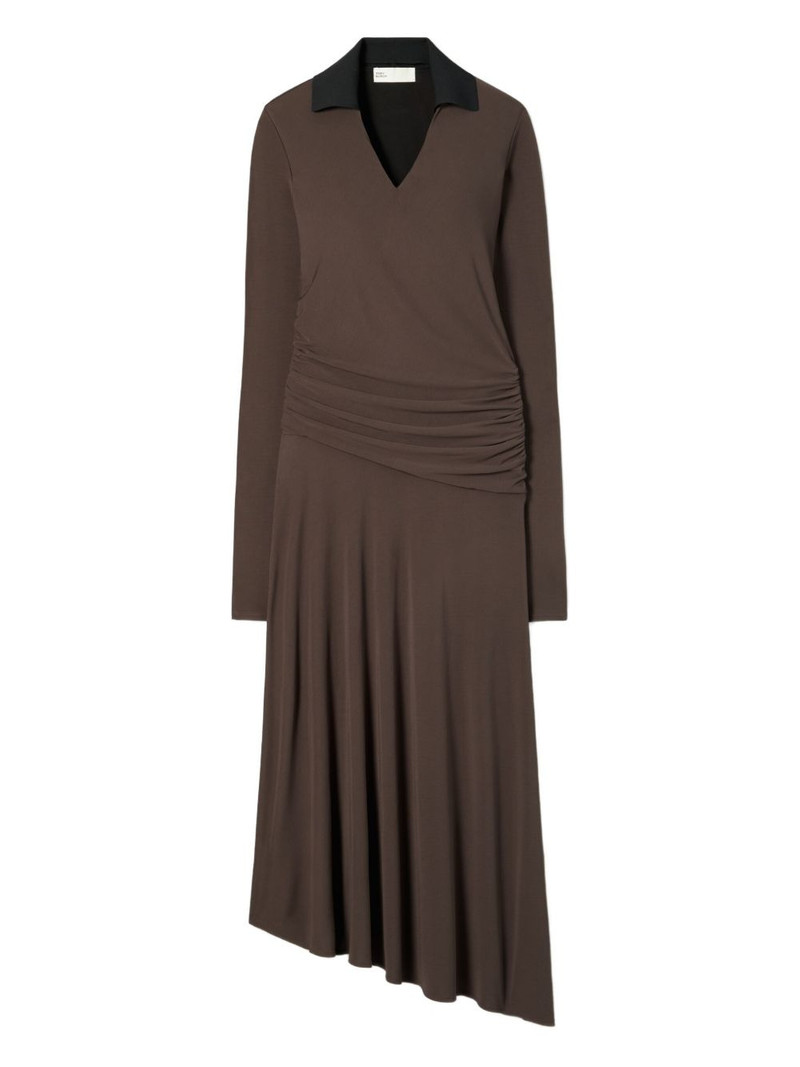 collared gathered dress 1