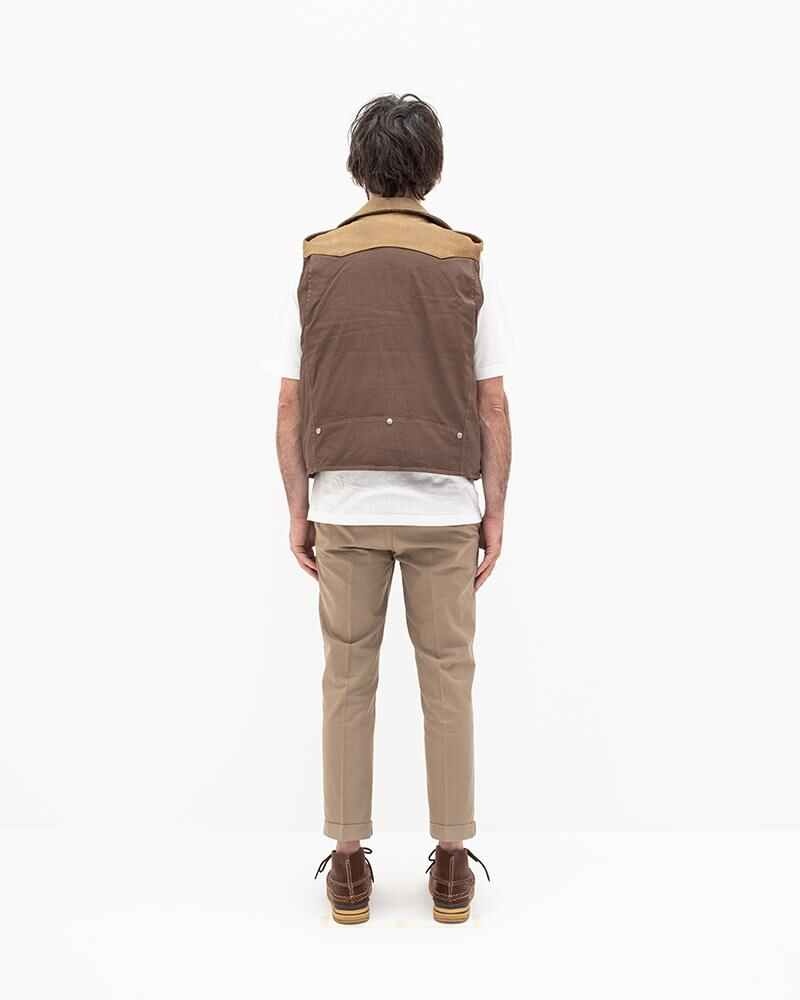 STRABLER DOWN VEST BROWN - 1