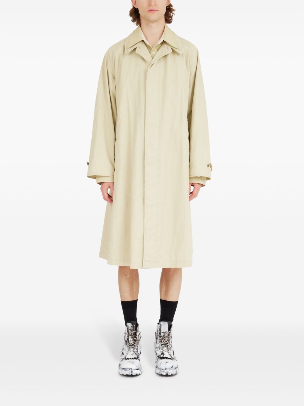 layered trench coat - 2