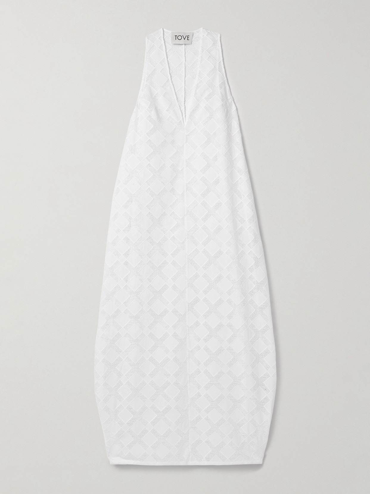 Agel Paneled Gauze And Voile Maxi Dress - 1
