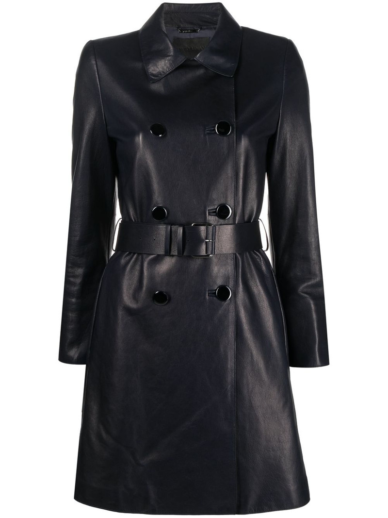 x 10 Corso Como leather trench coat 1