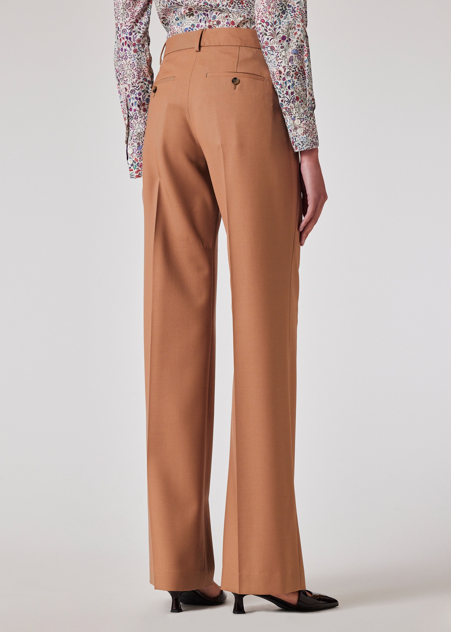 Women's 'A Suit To Travel In' - Taupe Wool Double Breasted Suit - 11